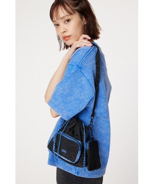 RODEO CROWNS WIDE BOWL（ロデオクラウンズワイドボウル）の「ポーチセットショルダーバッグ（ショルダーバッグ・レディース・ブラック/ライトベージュ/ライトグレー・FREE）」の2枚目の写真