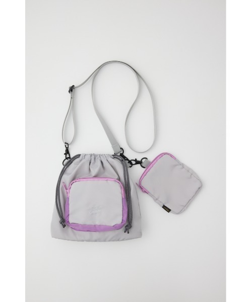 RODEO CROWNS WIDE BOWL（ロデオクラウンズワイドボウル）の「ポーチセットショルダーバッグ（ショルダーバッグ・レディース・ブラック/ライトベージュ/ライトグレー・FREE）」の4枚目の写真