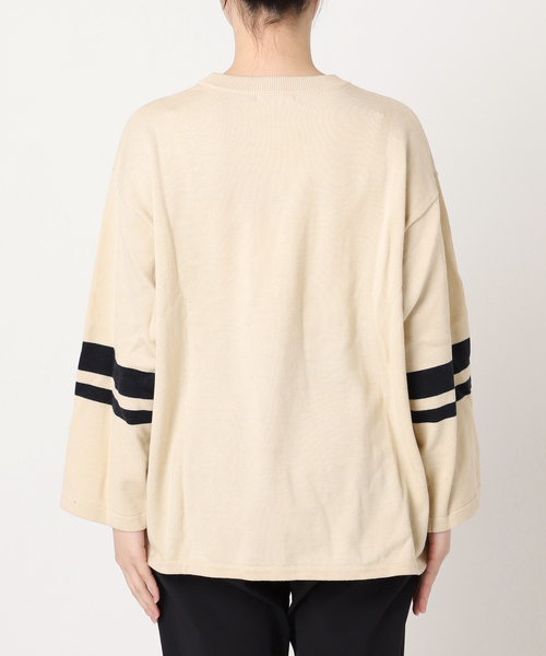 JOURNAL STANDARD(ジャーナルスタンダード)の「ハイゲージBOLDNESS ロゴニット(ニット/セーター・レディース・チャコールグレー/アイボリー・FREE)」の21枚目の写真