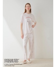 新品 ジェラートピケ スヌーピー ワンポイントTシャツ ロングパンツ