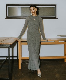 shrink pleats fit dress / シュリンクプリーツフィットドレス