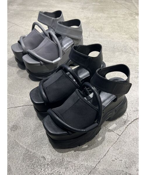 EMODA（エモダ）の「コードタンクサンダル（サンダル・レディース・グレー/ブラック・SMALL/LARGE/MEDIUM）」の8枚目の写真