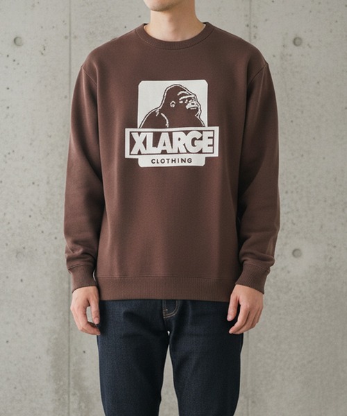 XLARGE(エクストララージ)の「【XLARGE】エクストララージ OG CREWNECK KNIT クルーネックニット 101214015001(ニット/セーター・メンズ・ブラック/ブラウン/グリーン・L/M/XL)」の14枚目の写真