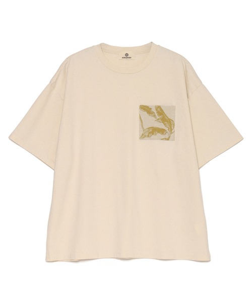 SEAGREEN（シーグリーン）の「SEAGREEN(シーグリーン) RECYCLE COTTON POCKET T-SHIRTS（Tシャツ/カットソー・メンズ・ホワイト/アイボリー/オリーブ・2/3/4/1）」の2枚目の写真