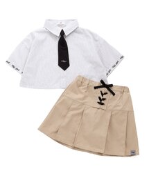 【上下セット】タンタケシャツ&ギャルっぽスカパンセット