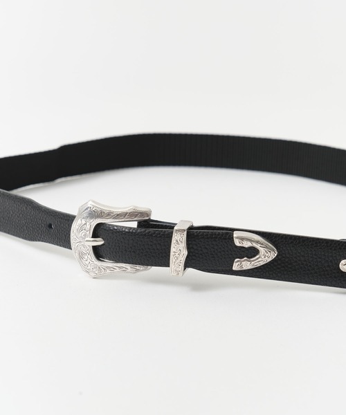 TOGA PULLA（トーガ　プルラ）の「【TOGA PULLA/トーガプルラ】Leather nylon belt/レザーナイロンベルト（ベルト・レディース・ブラック/キャメル・FREE）」の5枚目の写真