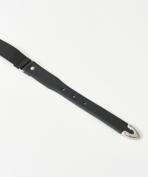 TOGA PULLA（トーガ　プルラ）の「【TOGA PULLA/トーガプルラ】Leather nylon belt/レザーナイロンベルト（ベルト・レディース・ブラック/キャメル・FREE）」の7枚目の写真