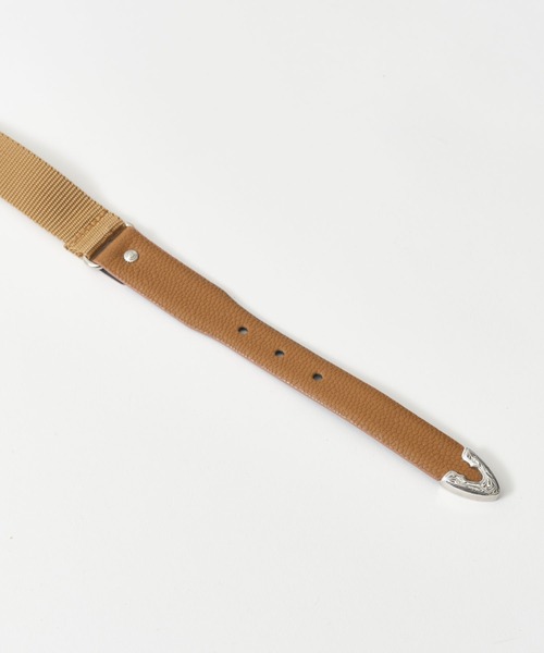 TOGA PULLA（トーガ　プルラ）の「【TOGA PULLA/トーガプルラ】Leather nylon belt/レザーナイロンベルト（ベルト・レディース・ブラック/キャメル・FREE）」の10枚目の写真