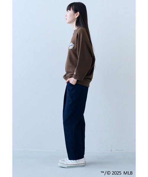 IEDIT(イディット)の「IEDIT フロッキードットプリントのゆるテーパードパンツ(その他パンツ・レディース・ブラック/ブラウン系その他/ネイビー・LARGE/MEDIUM/XX-LARGE/X-LARGE/XXX-LARGE)」の11枚目の写真