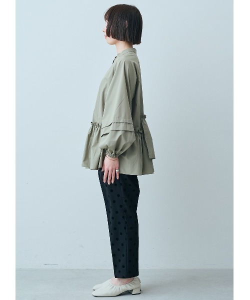 IEDIT(イディット)の「IEDIT フロッキードットプリントのゆるテーパードパンツ(その他パンツ・レディース・ブラック/ブラウン系その他/ネイビー・LARGE/MEDIUM/XX-LARGE/X-LARGE/XXX-LARGE)」の15枚目の写真