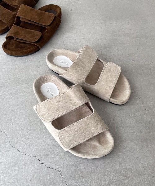 CANAL JEAN（キャナルジーン）の「from Lagoon　スエードダブルベルトサンダル（サンダル・レディース・サンドグレー/ブラウン・37/38/39）」の3枚目の写真