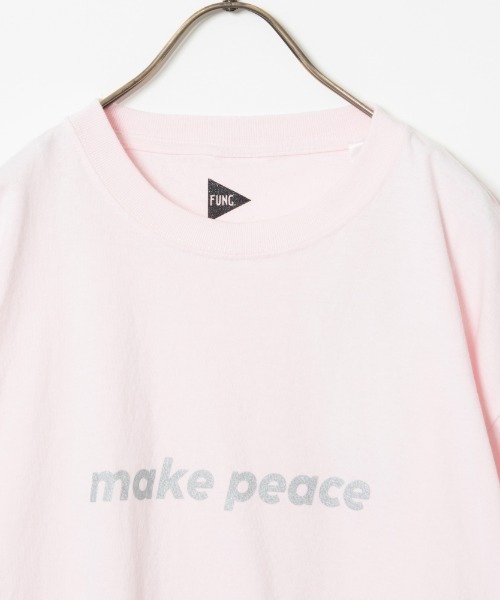 FUNG（ファング）の「[FUNG/ファング] MAKE PEACE カットオフプリントTシャツ（Tシャツ/カットソー・レディース・ホワイト/ピンク・M）」の10枚目の写真