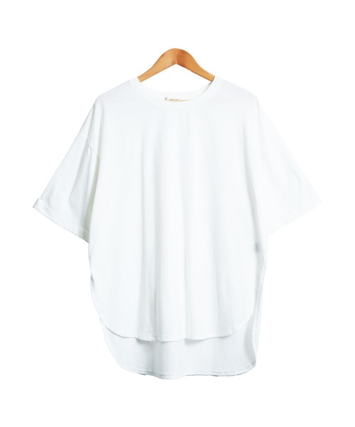 mili an deni(ミリアンデニ)の「半袖バックプリントTシャツ(Tシャツ/カットソー・レディース・オフホワイト/チャコールグレー/ブラック・L/M)」の22枚目の写真