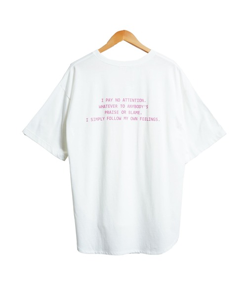 mili an deni(ミリアンデニ)の「半袖バックプリントTシャツ(Tシャツ/カットソー・レディース・オフホワイト/チャコールグレー/ブラック・L/M)」の21枚目の写真