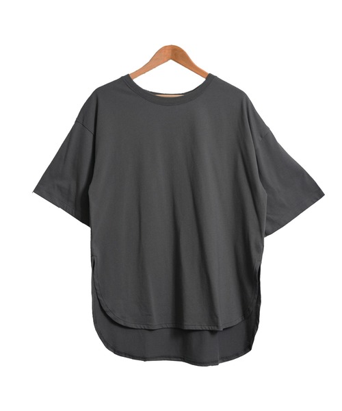 mili an deni(ミリアンデニ)の「半袖バックプリントTシャツ(Tシャツ/カットソー・レディース・オフホワイト/チャコールグレー/ブラック・L/M)」の18枚目の写真