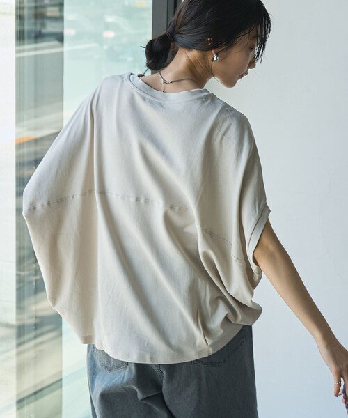coen(コーエン)の「SARAH TWISTドルマンコクーンプルオーバー(Tシャツ/カットソー・レディース・ブラウン/ベージュ/ブラック/オフホワイト・FREE)」の5枚目の写真