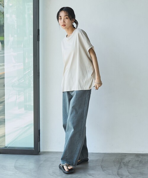 coen(コーエン)の「SARAH TWISTドルマンコクーンプルオーバー(Tシャツ/カットソー・レディース・ブラウン/ベージュ/ブラック/オフホワイト・FREE)」の9枚目の写真