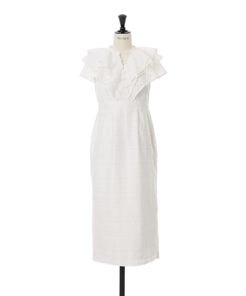 Her lip to（ハーリップトゥー）の「Split Ruffled Check Organza