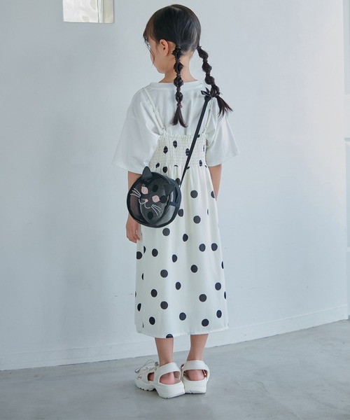 ROPE' PICNIC（ロペピクニック）の「【KIDS】浴衣キャミワンピース/リンクコーデ（浴衣・キッズ・オフホワイト/レッド系その他2/ダークラベンダー/ホワイト系その他5/ピンク系その他・L/M/S）」の16枚目の写真