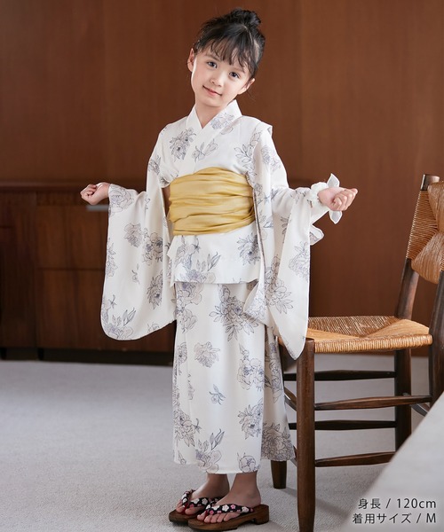 ROPE' PICNIC（ロペピクニック）の「【KIDS】浴衣キャミワンピース/リンクコーデ（浴衣・キッズ・オフホワイト/レッド系その他2/ダークラベンダー/ホワイト系その他5/ピンク系その他・L/M/S）」の8枚目の写真