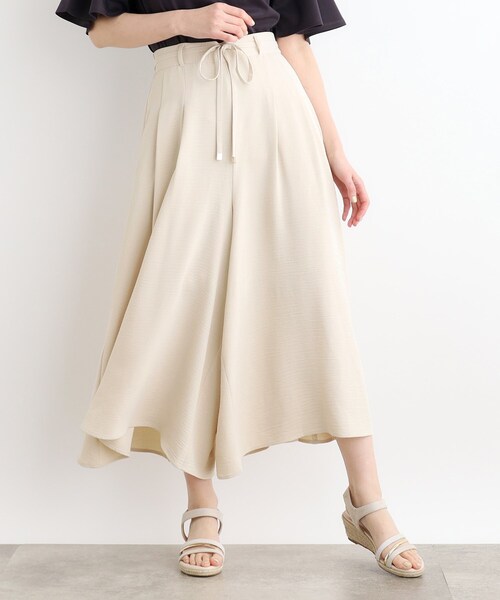 grove（グローブ）の「◆夏の暑い時期にも嬉しいリネンライクスカーチョ（その他パンツ・レディース・ブラック/ダークブラウン/ナチュラル/ネイビー・05/04/03/02/01）」の9枚目の写真