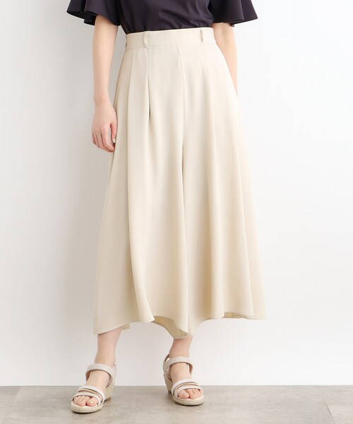 grove（グローブ）の「◆夏の暑い時期にも嬉しいリネンライクスカーチョ（その他パンツ・レディース・ブラック/ダークブラウン/ナチュラル/ネイビー・05/04/03/02/01）」の10枚目の写真