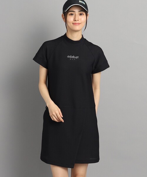 adabat（アダバット）の「◆【UVカット／吸水速乾】刺しゅうロゴデザイン メッシュ調ワンピース（ワンピース・レディース・ブラック・38/40/42/36）」の17枚目の写真