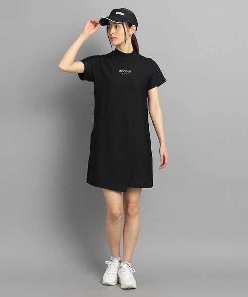 adabat（アダバット）の「◆【UVカット／吸水速乾】刺しゅうロゴデザイン メッシュ調ワンピース（ワンピース・レディース・ブラック・38/40/42/36）」の19枚目の写真