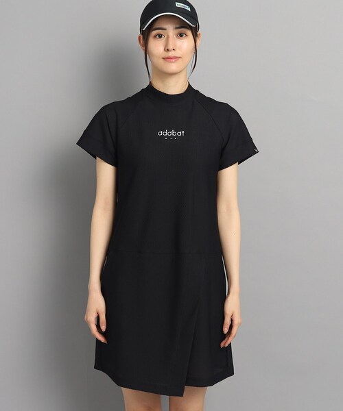 adabat（アダバット）の「◆【UVカット／吸水速乾】刺しゅうロゴデザイン メッシュ調ワンピース（ワンピース・レディース・ブラック・38/40/42/36）」の13枚目の写真