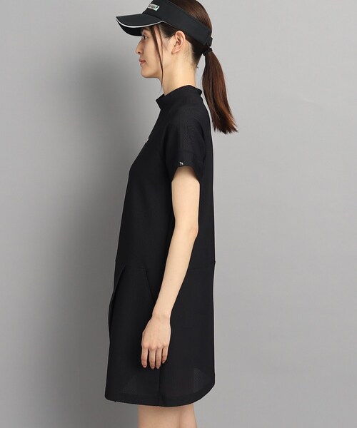 adabat（アダバット）の「◆【UVカット／吸水速乾】刺しゅうロゴデザイン メッシュ調ワンピース（ワンピース・レディース・ブラック・38/40/42/36）」の14枚目の写真