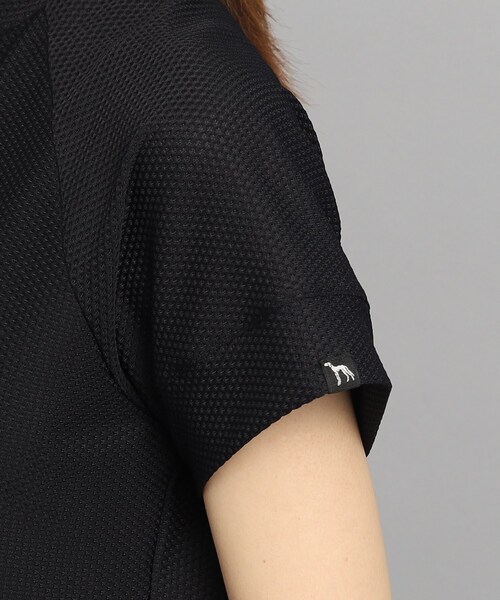 adabat（アダバット）の「◆【UVカット／吸水速乾】刺しゅうロゴデザイン メッシュ調ワンピース（ワンピース・レディース・ブラック・38/40/42/36）」の5枚目の写真