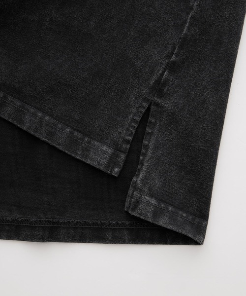 cussil(クシル)の「【cussil/クシル】ピグメントスノーウォッシュ加工フラワー刺繍オーバーサイズハーフスリーブTシャツ(Tシャツ/カットソー・メンズ・ブラック/グレー/ブラック系/ベージュ・L/M/S)」の20枚目の写真