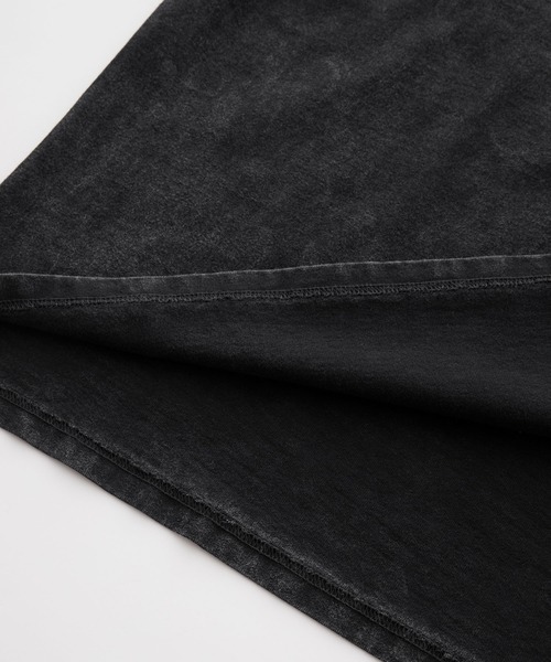 cussil(クシル)の「【cussil/クシル】ピグメントスノーウォッシュ加工フラワー刺繍オーバーサイズハーフスリーブTシャツ(Tシャツ/カットソー・メンズ・ブラック/グレー/ブラック系/ベージュ・L/M/S)」の21枚目の写真