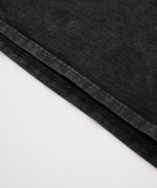 cussil(クシル)の「【cussil/クシル】ピグメントスノーウォッシュ加工フラワー刺繍オーバーサイズハーフスリーブTシャツ(Tシャツ/カットソー・メンズ・ブラック/グレー/ブラック系/ベージュ・L/M/S)」の22枚目の写真