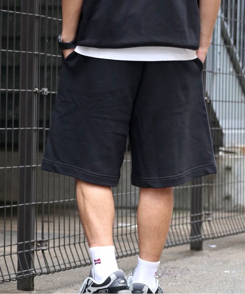 wissty（ウィスティー）の「wissty-ロゴ刺繍スウェットショーツ（スウェットパンツ・メンズ・グレー/ブラック・L/M）」の9枚目の写真