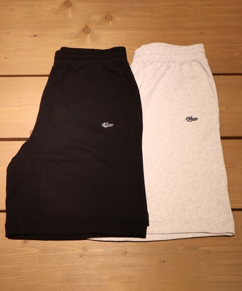 wissty（ウィスティー）の「wissty-ロゴ刺繍スウェットショーツ（スウェットパンツ・メンズ・グレー/ブラック・L/M）」の12枚目の写真