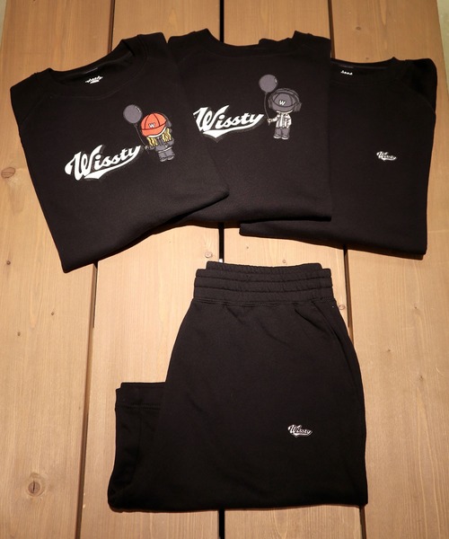 wissty（ウィスティー）の「wissty-ロゴ刺繍スウェットショーツ（スウェットパンツ・メンズ・グレー/ブラック・L/M）」の11枚目の写真