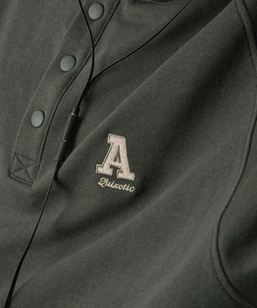 Alfred Alex(アルフレッドアレックス)の「【Alfred Alex】サイドラインハーフボタン半袖プルオーバー スウェT(Tシャツ/カットソー・メンズ・スミクロ/ネイビー/ボルドー/アイボリー・M/L)」の19枚目の写真