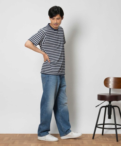EDWIN（エドウィン）の「EDWIN(エドウィン)ライトオンスデニム ルーズストレート（デニムパンツ・メンズ・ダークインディゴブルー・M/XL/S/L）」の3枚目の写真