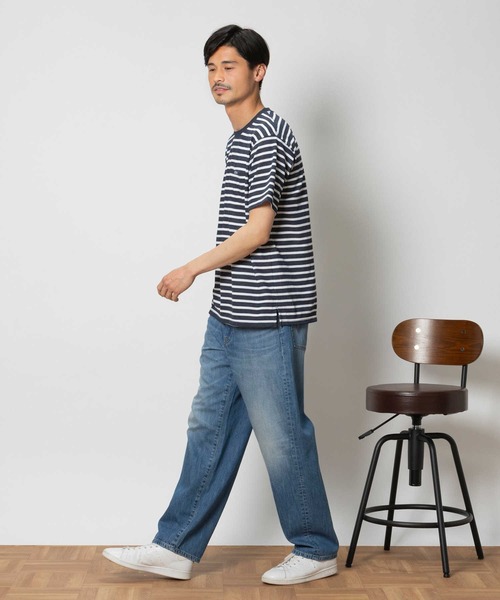 EDWIN（エドウィン）の「EDWIN(エドウィン)ライトオンスデニム ルーズストレート（デニムパンツ・メンズ・ダークインディゴブルー・M/XL/S/L）」の4枚目の写真