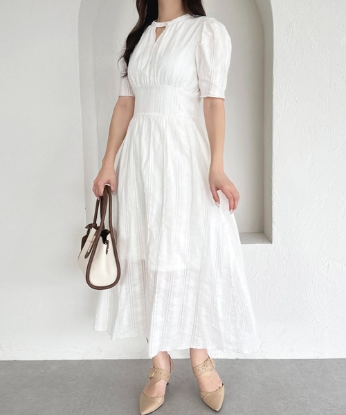 apres jour（アプレジュール）の「コットンレースワンピース【ZOZOTOWN