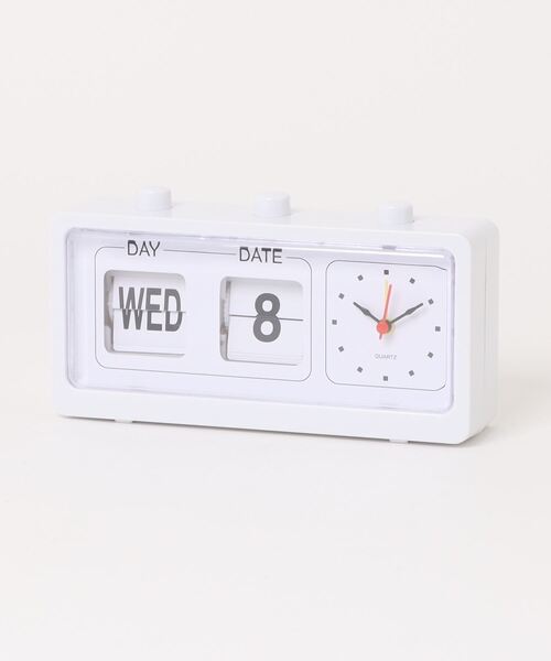 ammy.（エイミードット）の「【 ammy. / エイミードット 】 フリップカレンダー / アナログ 置時計（置時計・レディース・ホワイト/ブラック/ブラック系その他・FREE）」の11枚目の写真