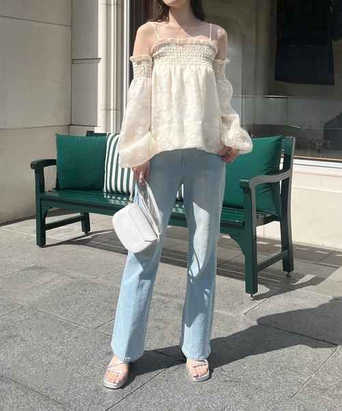 one after another NICE CLAUP(ワンアフターアナザーナイスクラップ)の「美脚ストレッチデニムパンツ(デニムパンツ・レディース・ブルー/ブラック/ライトブルー・SMALL/MEDIUM)」の11枚目の写真