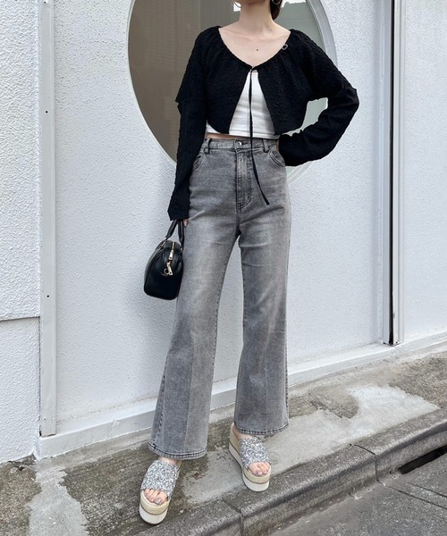 one after another NICE CLAUP(ワンアフターアナザーナイスクラップ)の「美脚ストレッチデニムパンツ(デニムパンツ・レディース・ブルー/ブラック/ライトブルー・SMALL/MEDIUM)」の19枚目の写真