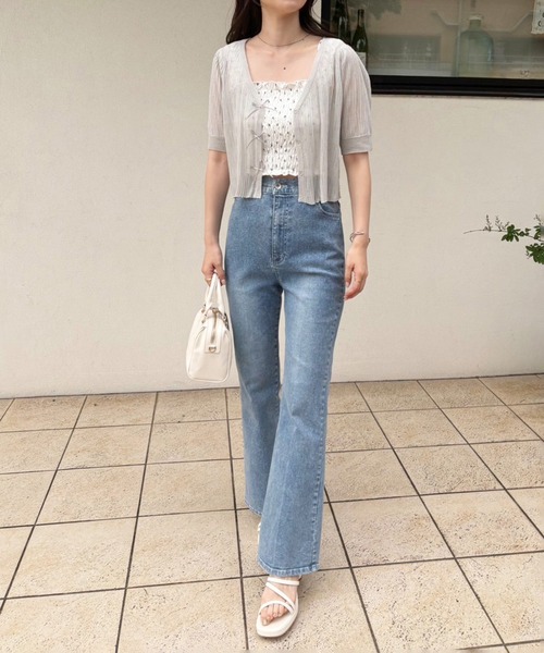 one after another NICE CLAUP(ワンアフターアナザーナイスクラップ)の「美脚ストレッチデニムパンツ(デニムパンツ・レディース・ブルー/ブラック/ライトブルー・SMALL/MEDIUM)」の21枚目の写真