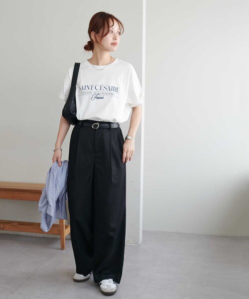 DISCOAT(ディスコート)の「タックワイドパンツ(その他パンツ・レディース・ブラウン/ブラック/グレー・FREE)」の7枚目の写真