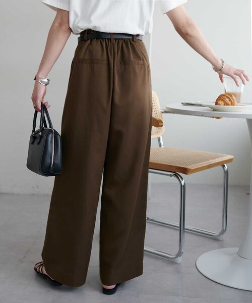 DISCOAT(ディスコート)の「タックワイドパンツ(その他パンツ・レディース・ブラウン/ブラック/グレー・FREE)」の20枚目の写真