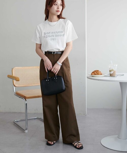 DISCOAT(ディスコート)の「タックワイドパンツ(その他パンツ・レディース・ブラウン/ブラック/グレー・FREE)」の21枚目の写真