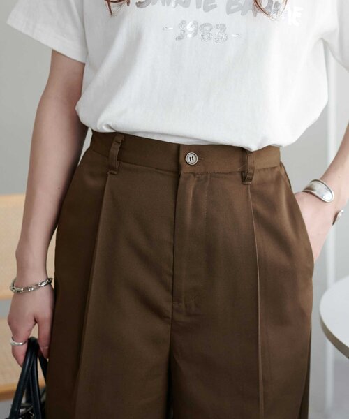 DISCOAT(ディスコート)の「タックワイドパンツ(その他パンツ・レディース・ブラウン/ブラック/グレー・FREE)」の22枚目の写真