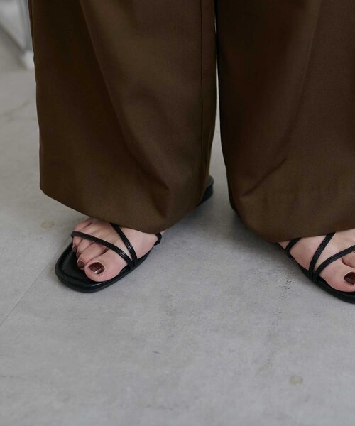 DISCOAT(ディスコート)の「タックワイドパンツ(その他パンツ・レディース・ブラウン/ブラック/グレー・FREE)」の12枚目の写真